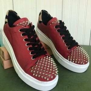 Diane B NWT Studded Platform Sneakers ITALY Made